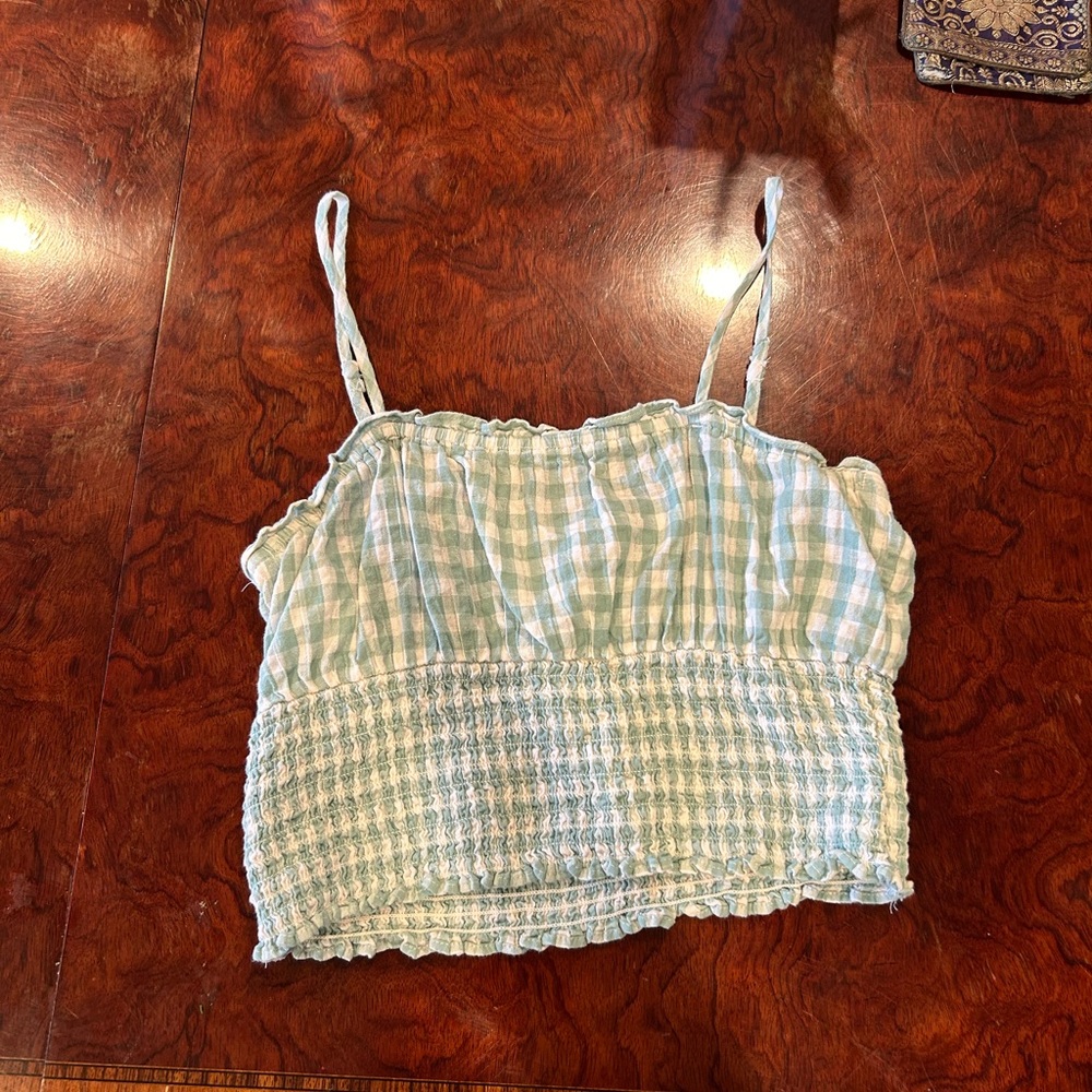 Gingham crop top